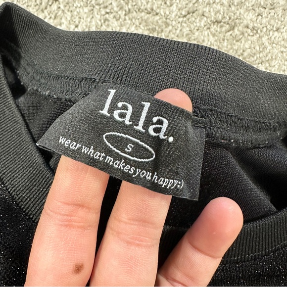 SOLD | Dressed in Lala Casual Luxe Midi Dress in Black Disco Sparkle Boxy S - Picture 13 of 16